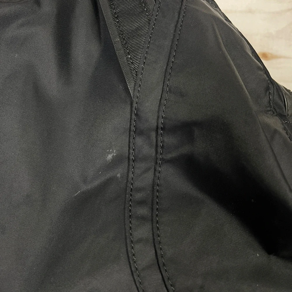Lululemon Black Nylon Duffel Tote Bag Gym Travel Crossbody Shoulder Bag